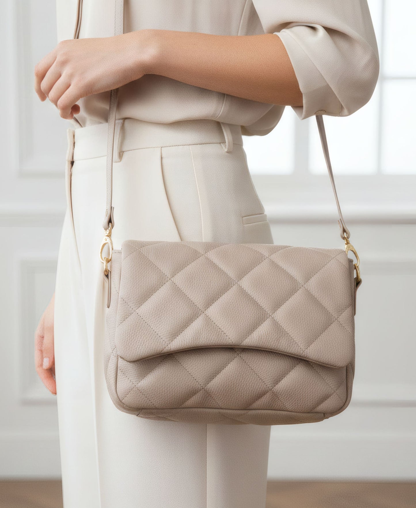 CAPRI – Quilted Leather Crossbody Bag