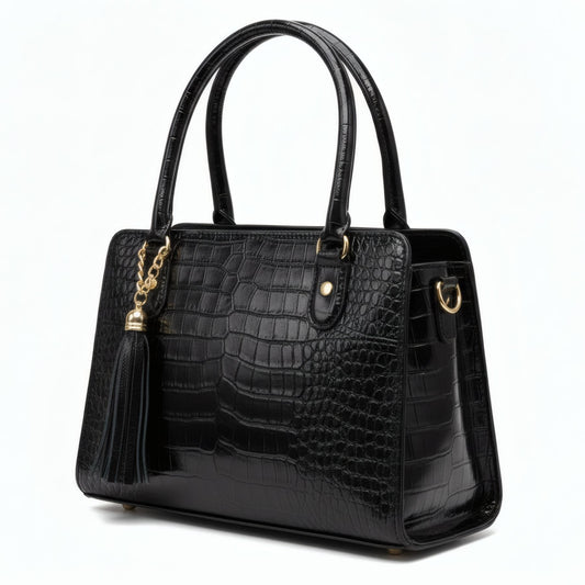 FLORENCE – Genuine Leather Structured Satchel