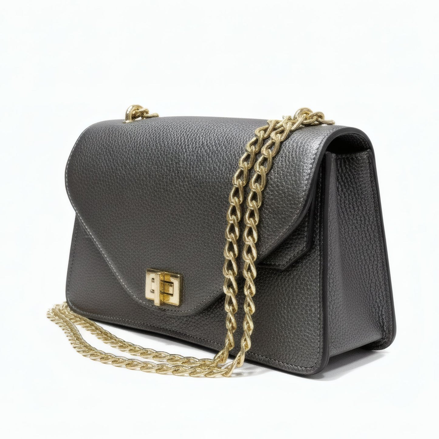 MILAN – Genuine Leather Chain Shoulder Bag