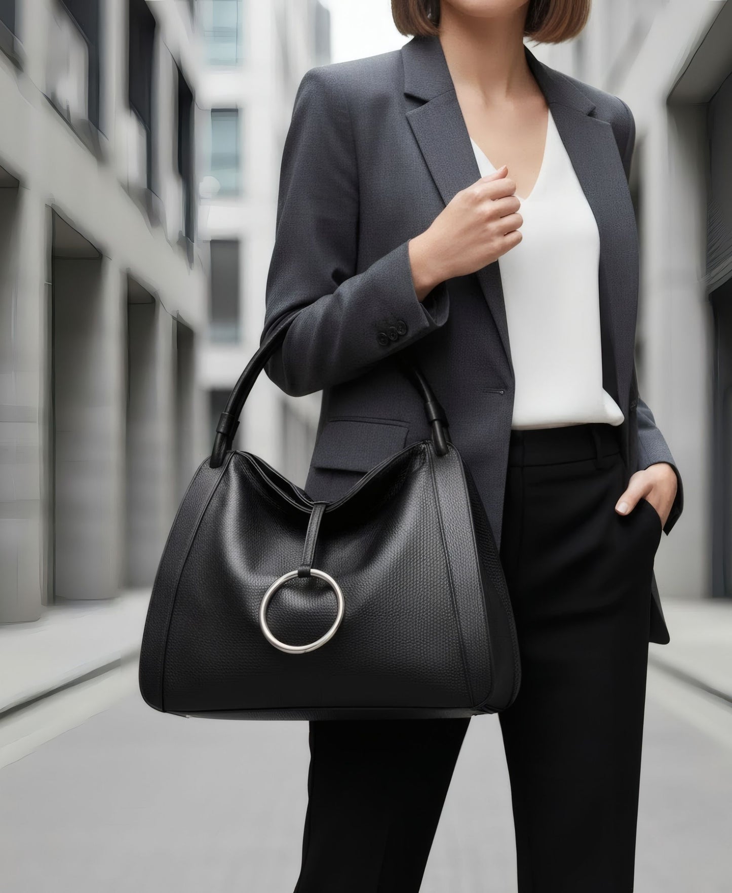 ROMA – Genuine Leather Shoulder Bag